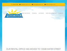 Tablet Screenshot of lakefrontsports.com